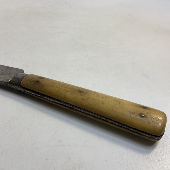 Antique Bone Handle Knife Kitchen or Chefs 7.5 In Blade Butcher Civil War Era - Picture 10 of 10